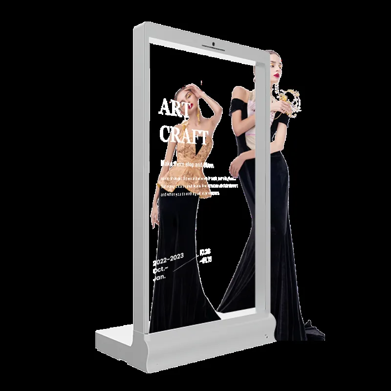 Floor-standing commercial outdoor digital signage