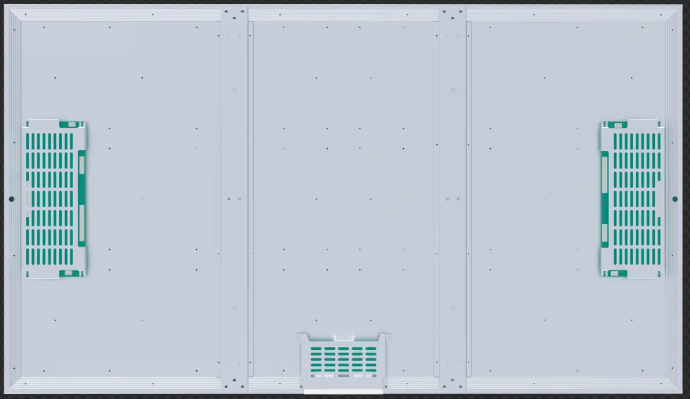 Rear interfaces and structure of an LCD module for system integration